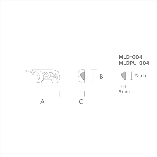 Classic-style scroll applique for moulding oak